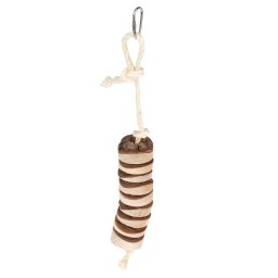 Juguete para picotear TIAKI Kebab para pájaros - 4,5 x 33 cm (Diám x L)
