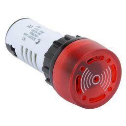 PILOTO INTERMITENTE ROJO CON ZUMBADOR 12V