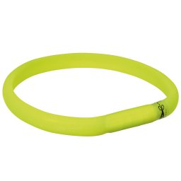 Banda luminosa Trixie verde con USB para perros - L-XL: 70 x 1,8 cm (L x An)