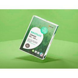 Papel fotocopiadora nautilus din a4 80 gramos paquete de 500 hojas 100% reciclado