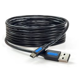 CABLE USB A MACHO A MINI USB B 5 PINES MACHO 3m