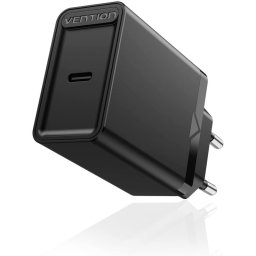 Vention FADB0-EU Cargador de Pared USB-C 3A PD20W Negro