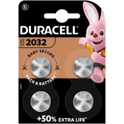 Duracell CR2032 Pack 4 Pilas de Botón Litio
