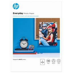 HP Everyday Papel Fotográfico Brillante 100 Hojas A4 200gr