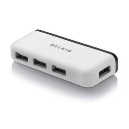 Belkin Hub Portátil USB 2.0 a 4x USB Blanco