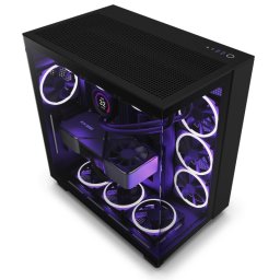 NZXT H9 Flow Semitorre ATX Cristal Templado USB-C/3.2 Negra