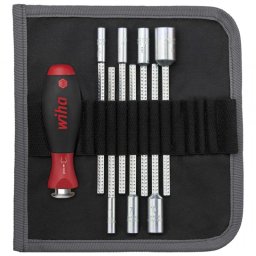 Wiha System 6 Set Destornillador + 7 Puntas + Bolsa Enrollable