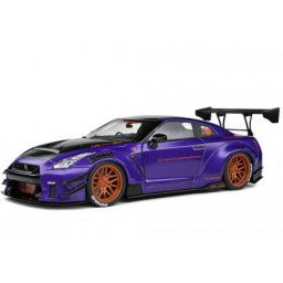 NISSAN GT-R (R35) Liberty Walk Body Kit 2.0 2022 Purple - Solido Escala 1:18 (S1805812)