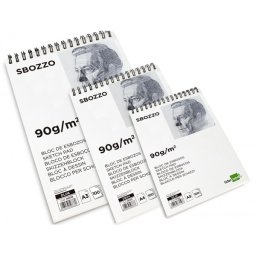Bloc dibujo liderpapel esbozos espiral din a4 210x297mm 100 hojas 90 g sin recuadro