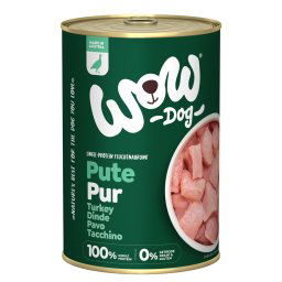 WOW Puro comida húmeda para perros 6 x 400 g - Pavo