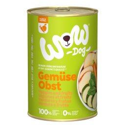 WOW Puro comida húmeda para perros 6 x 400 g - 100% Verduras y frutas