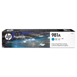 HP 981A PageWide Cartucho Original de Alto Rendimiento Cian
