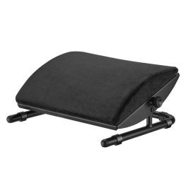Owlotech Reposapiés de Ante y Tecnología SoftFoam Ajustable Inclinable Ergonómico Confort 44x33cm Negro
