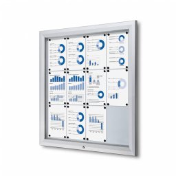 Vitrina de exterior ignífuga para 12 DIN A4