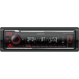 Kenwood KMM-BT408DAB Radio de Coche Estéreo USB con DAB+, Manos Libres y Bluetooth