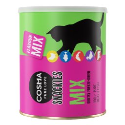 Snacks liofilizados Cosma Snackies Maxi Tubo - Pack de prueba mixto - 150 g, 5 sabores diferentes