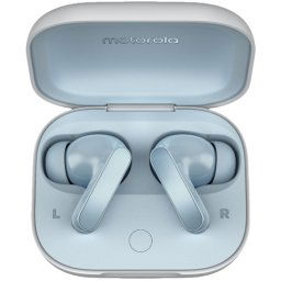 Motorola Moto Buds Illusion Blue Auriculares Inalámbricos con Estuche de Carga Azul Claro