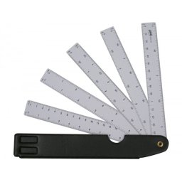 Escala pardo abanico 10 escalas 15 cm con estuche similpiel