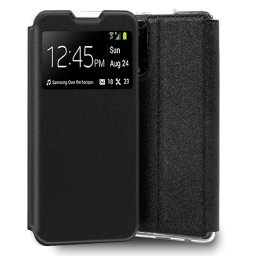 COOL Funda Liso Negro Flip Cover para TCL 40 Nxtpaper 5G