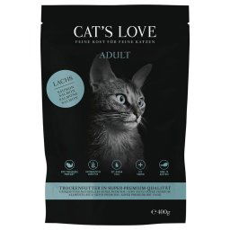 Cat's Love Adult con salmón pienso para gatos - 2 x 400 g