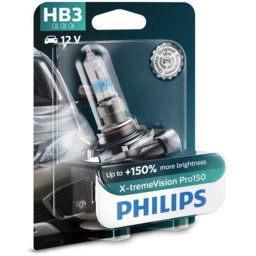 Bombilla halógena PHILIPS HB3 X-tremeVision Pro150 12V, 60W