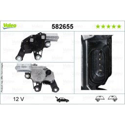Motor de limpiaparabrisas VALEO 582655