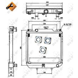 Radiador, refrigeración de motor EASY FIT NRF 52110