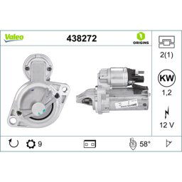 Motor de arranque VALEO ORIGINS NEW VALEO 438272