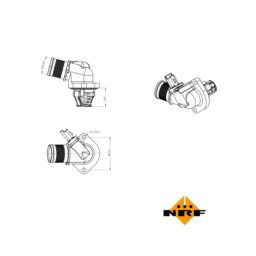 Termostato, refrigerante EASY FIT NRF 725015
