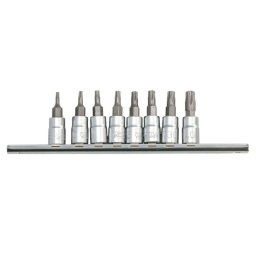Juego de llaves de vaso TORX TOPTUL 1/4 pulgada 8 Pieza T8, T10, T15, T20, T25, T27, T30, T40