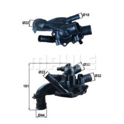 Termostato, refrigerante MAHLE TM 46 105