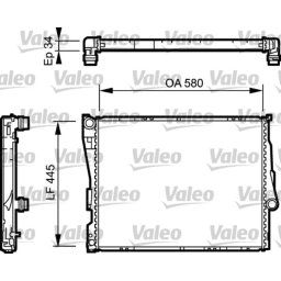 Radiador, refrigeración de motor VALEO 734276