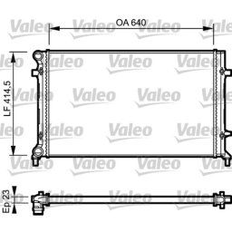 Radiador, refrigeración de motor VALEO 734332