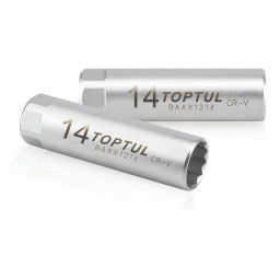 Vaso de bujía TOPTUL 3/8 pulgadas 14 mm
