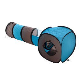 Túnel Connect 2 en 1 para gatos - 1 set (1 túnel y 1 cubo)