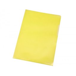 Carpeta dossier uñero plastico q-connect din a4 120 micras amarilla caja de 100 unidades