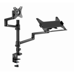 Gembird MA-DA-04 Soporte Escritorio con Brazo para Monitor Y Bandeja Portátil 17"-32" Max 8 Kg