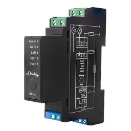 Shelly Pro 2PM Relé Wifi 2 Canales Carril DIN