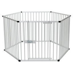 Parque de aluminio para cachorros - 6 piezas de 80 x 80 cm (An x Al)
