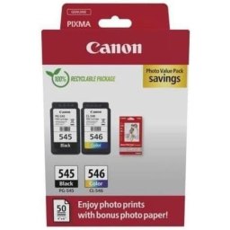 Cartucho de Tinta Original Canon PG-545 + CL-546 Pack 2 Unidades