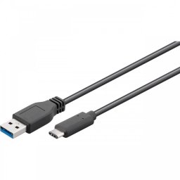 Goobay Cable USB-A a USB-C Macho/Macho 0.15m Negro