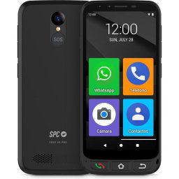 SPC Zeus 4G Pro Smartphone para Mayores 4/64GB con Botón SOS y Base de Carga Negro Libre