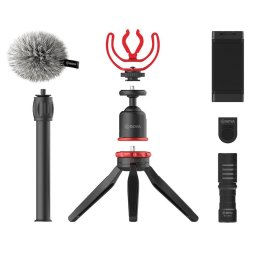 Boya BY-VG330 Kit de Video Vlogger para Smartphone con Micrófono de Condensación BY-MM1