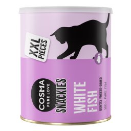 Pack % Cosma Snackies XXL Maxi Tubo (3 unidades) - 3 x Pescado blanco (330 g)