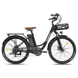 Fafrees F26 Lasting Bicicleta Eléctrica Motor 250W Batería 36V/20.3Ah Autonomía 160km Negra