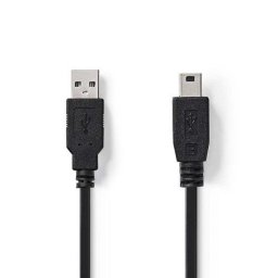 Goobay Cable USB-A 2.0 a Mini USB Macho/Macho 1.8m Negro