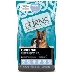 Burns Adult & Senior Original con cordero y arroz integral - Pack % - 2 x 12 kg