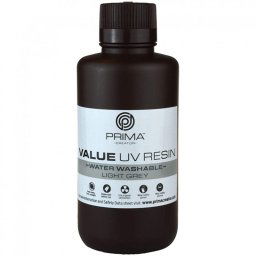 PrimaCreator Value Resina Lavable al Agua 500ml Gris Claro