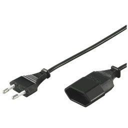 Goobay Cable de Alimentación para Extensión CEE 7/16 5m Negro