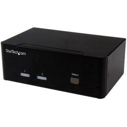 StarTech Conmutador KVM 2 Puertos VGA Dobles 2x USB Audio